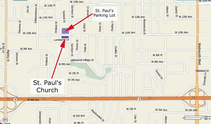 St Pauls Map